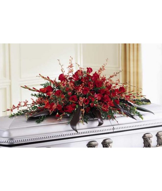 The Deeply Adored Casket Spray